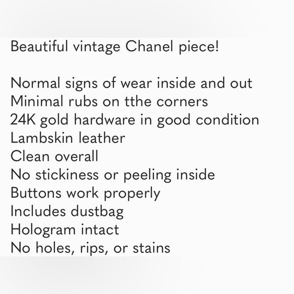 Vintage CHANEL double flap Lambskin purse - Picture 11 of 11